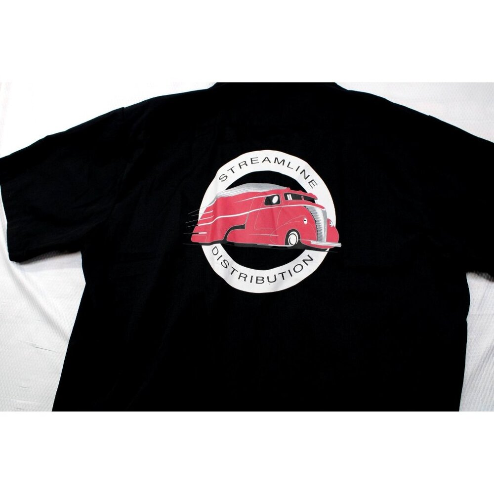 Streamline Apparel Retro Hot Rod Black Button-Up Shirt XL